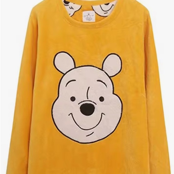 Disney Women Winnie the Pooh Print Sweatshirt/Bottom PJ Set. Size 12/14. - Picture 2 of 8